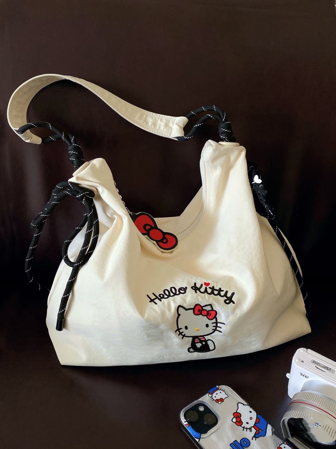 Hello Kitty Knot Canvas Tote B - Shopper Tote Canvas บทวิจารณ์และราคา