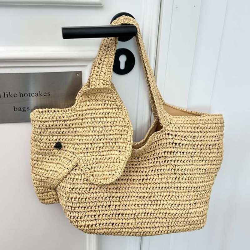Elephant Shaped Raffia Handwov - Women'S Raffia Bags บทวิจารณ์และราคา