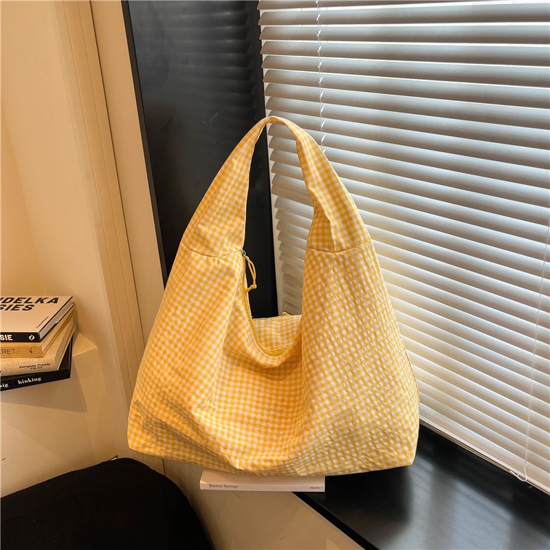 Custom Logo Pastel Gingham Slo - Hobo Bag Slouchy บทวิจารณ์และราคา