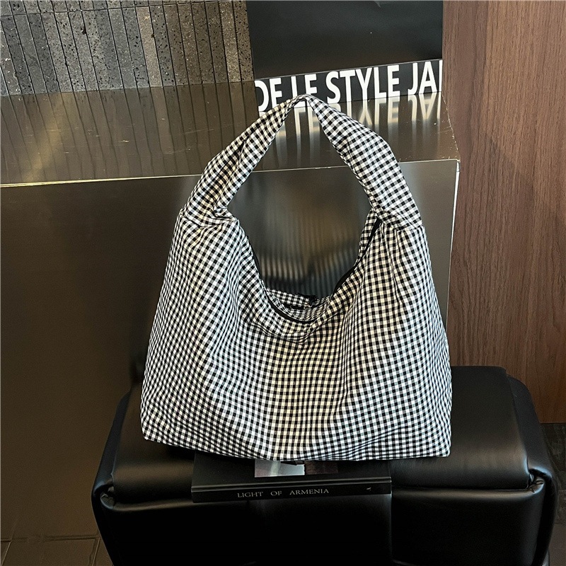 Custom Logo Pastel Gingham Slo - Hobo Bag Slouchy บทวิจารณ์และราคา