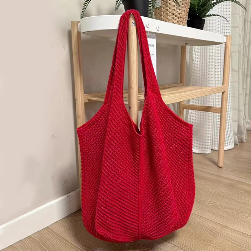 Summer Woven Shoulder Bag Wome - Crochet Market Bag บทวิจารณ์และราคา