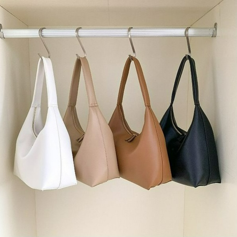 New Double-zip Leather Handbag - Women Bags Zip บทวิจารณ์และราคา