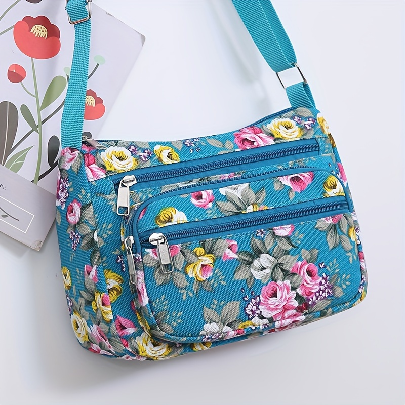 Stylish Floral Crossbody Bag,  - Women Bags Zip บทวิจารณ์และราคา