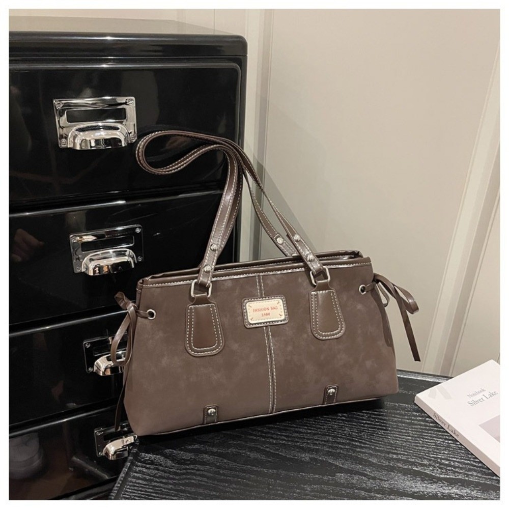 Minimalist Faux Leather Tote B - Top Handle Structured บทวิจารณ์และราคา
