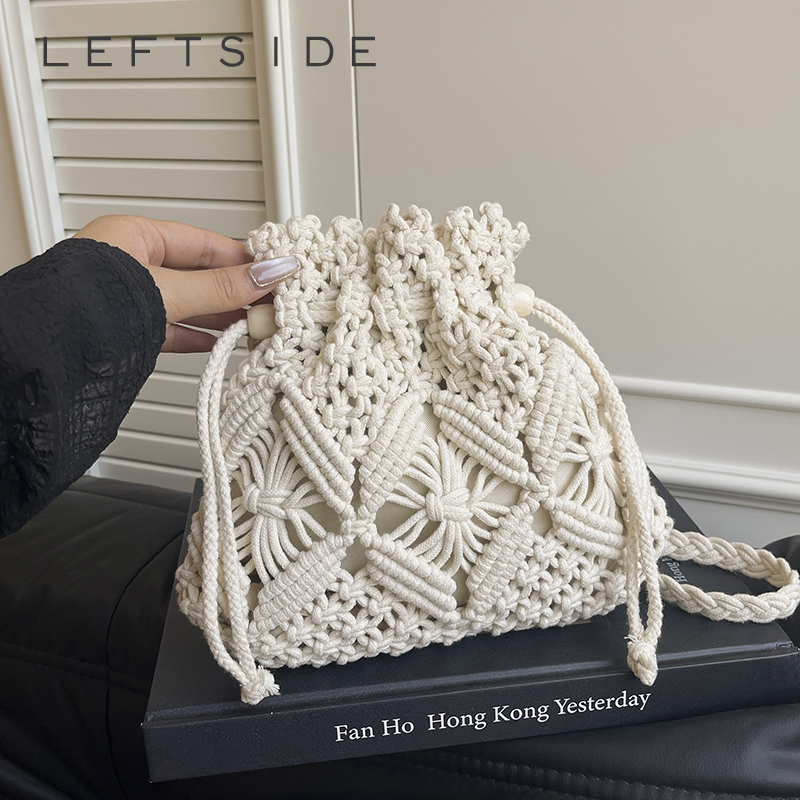 LEFTSIDE Weave Small Shoulder  - Women'S Raffia Bags บทวิจารณ์และราคา