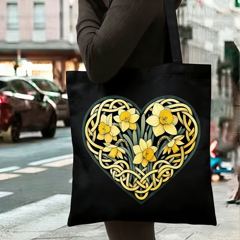 Leopard Print Heart Love Lette - Shopper Tote Canvas บทวิจารณ์และราคา