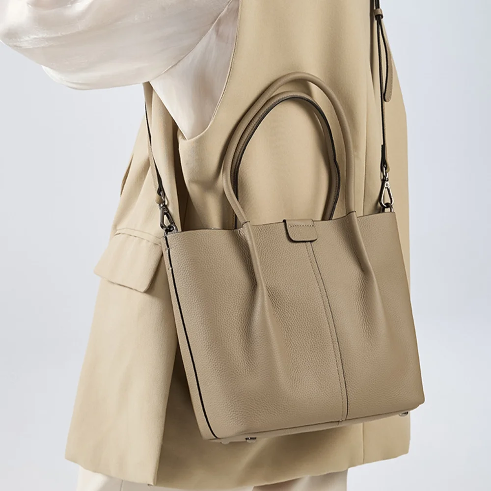 Textured Genuine Leather Handb - Top Handle Structured บทวิจารณ์และราคา