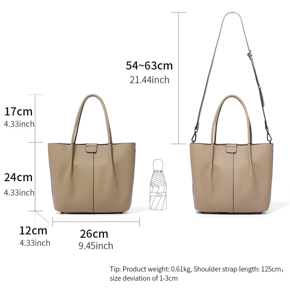 Textured Genuine Leather Handb - Top Handle Structured บทวิจารณ์และราคา