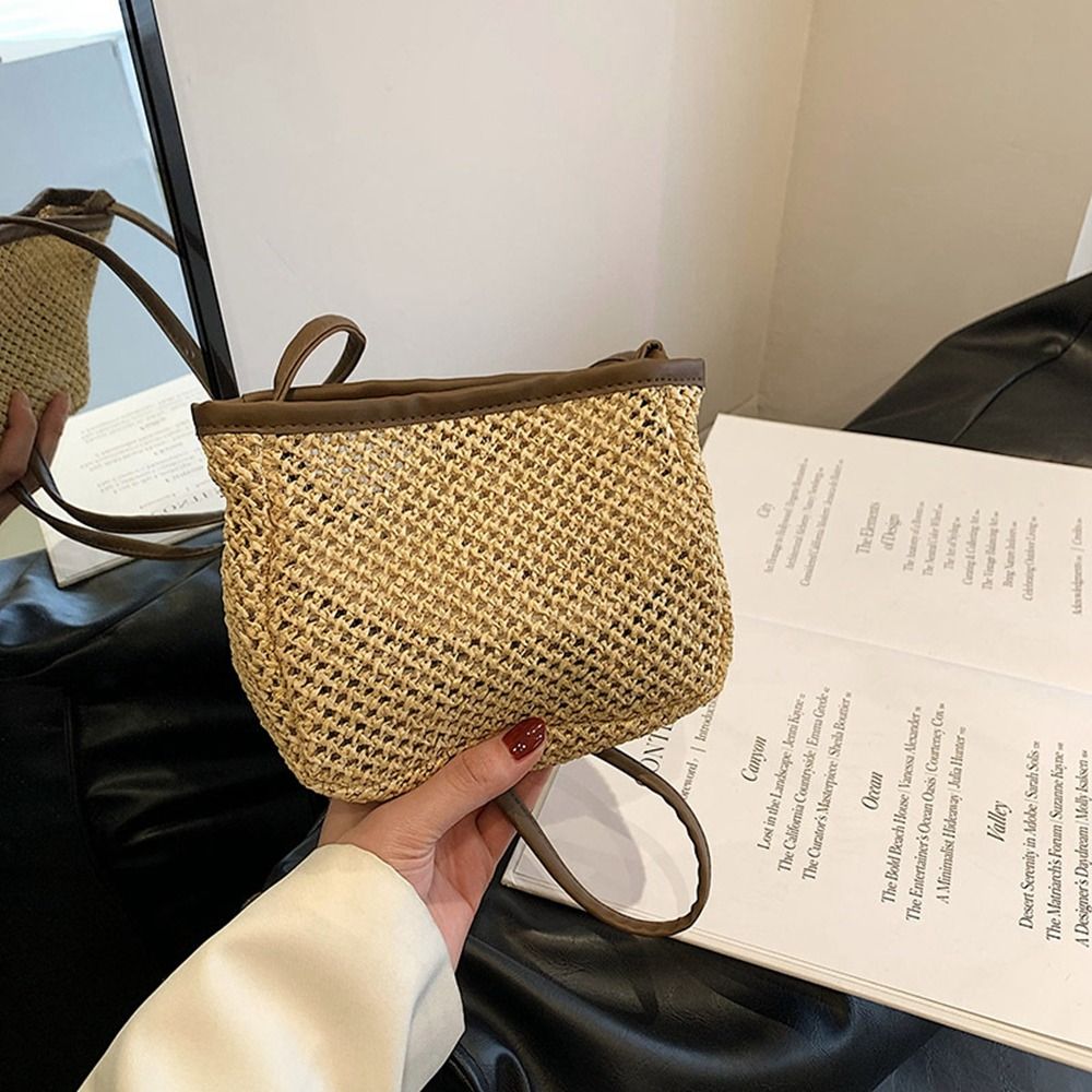 Casual Pu Leather Raffia Bag B - Women'S Raffia Bags บทวิจารณ์และราคา