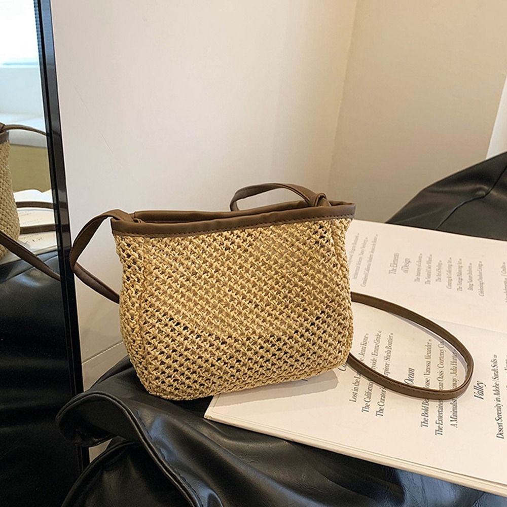 Casual Pu Leather Raffia Bag B - Women'S Raffia Bags บทวิจารณ์และราคา