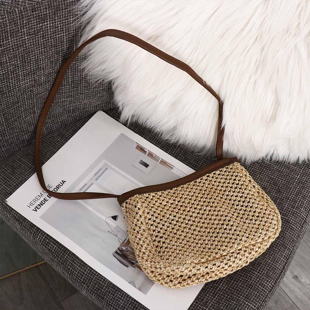 Casual Pu Leather Raffia Bag B - Women'S Raffia Bags บทวิจารณ์และราคา