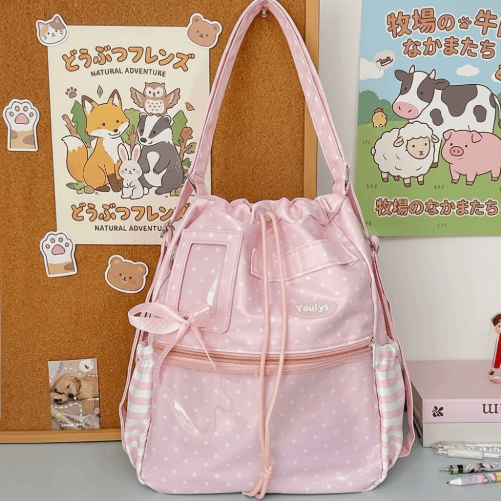 Cute Polka Dot Pattern Ita Bac - Shopper Tote Canvas บทวิจารณ์และราคา