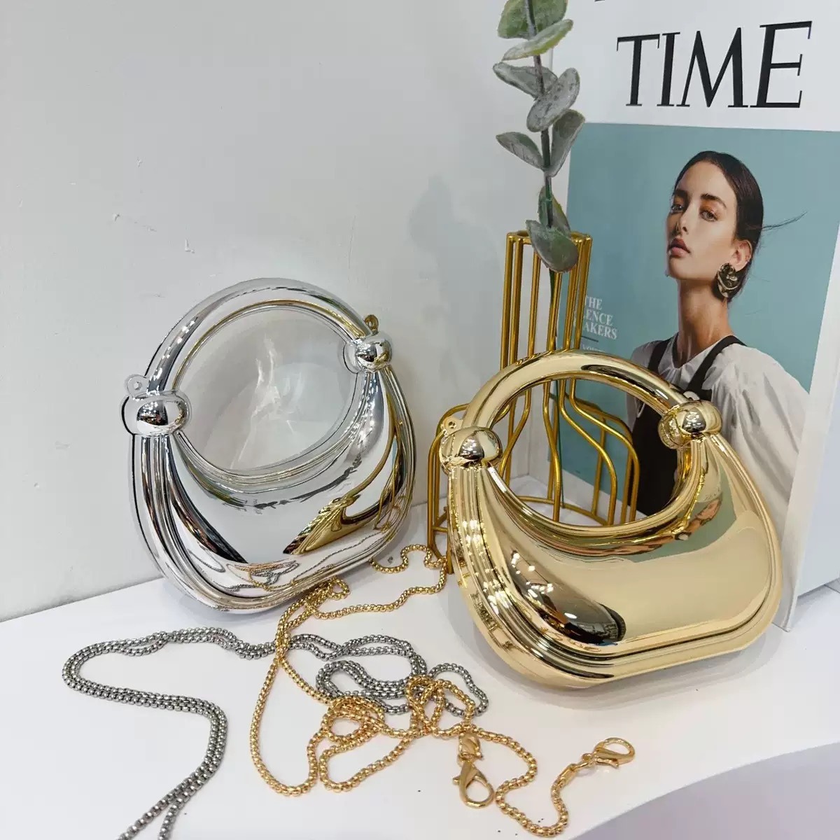 Mini Golden Evening Bag Purses - Women'S Evening Bags บทวิจารณ์และราคา