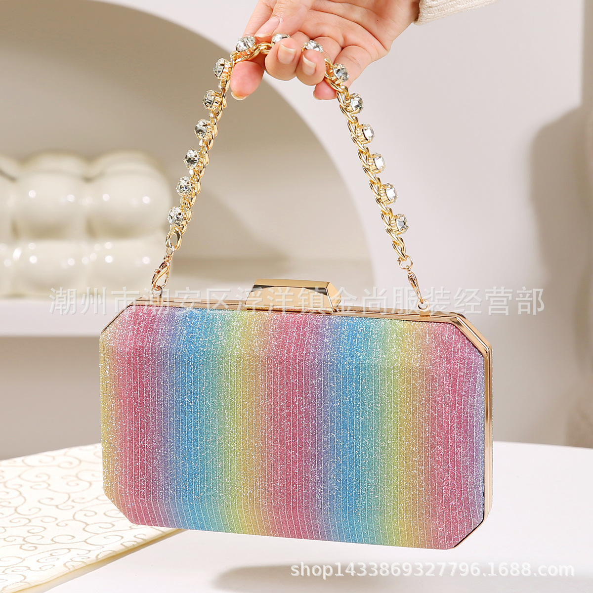 Diamond Portable Dinner Clutch - Women'S Evening Bags บทวิจารณ์และราคา