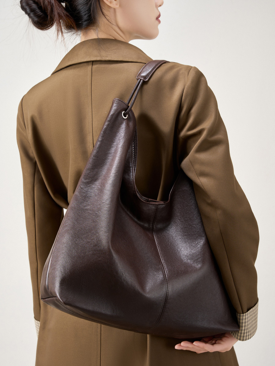 Luxury Genuine Leather Handbag - Hobo Bag Slouchy บทวิจารณ์และราคา