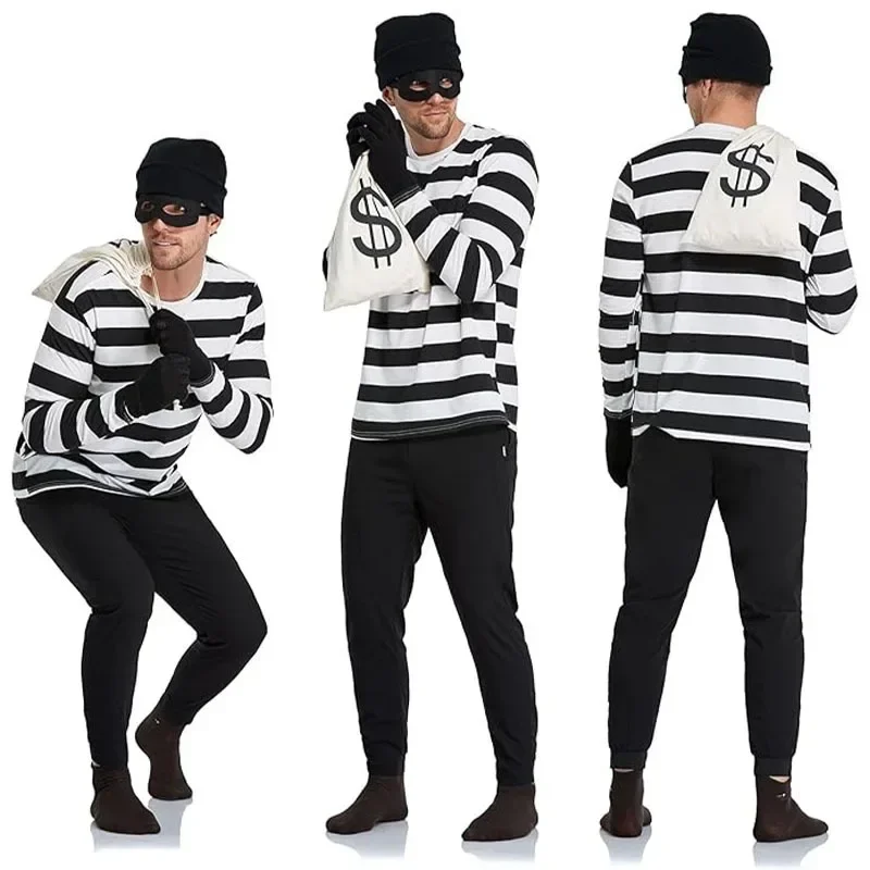 Convict Thief Cosplay Costume  - Women Bags Europe บทวิจารณ์และราคา