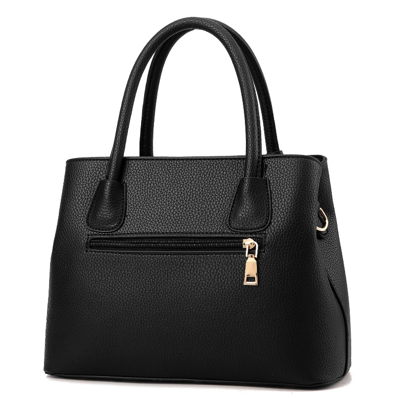PU Leather Top-Handle Bag Stru - Top Handle Structured บทวิจารณ์และราคา