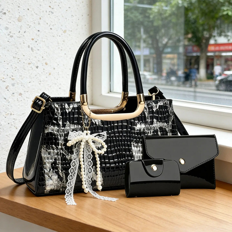 Women's Handbag Set, Crocodile - Women'S Evening Bags บทวิจารณ์และราคา