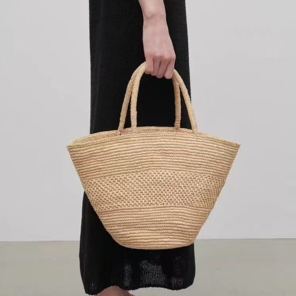 Large Capacity Raffia Straw Ba - Women'S Raffia Bags บทวิจารณ์และราคา