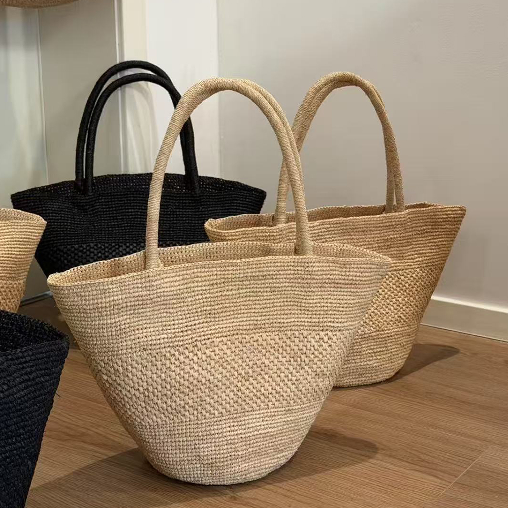Large Capacity Raffia Straw Ba - Women'S Raffia Bags บทวิจารณ์และราคา