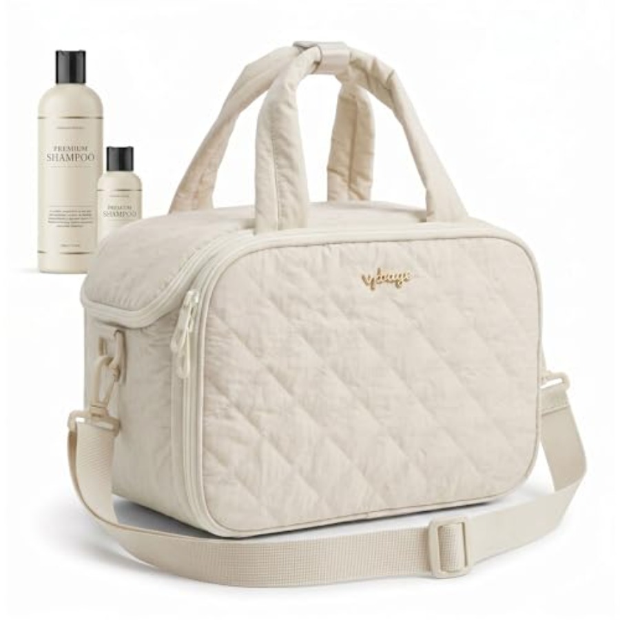 Large Quilted Toiletry Bag for - Women Bags For Women บทวิจารณ์และราคา