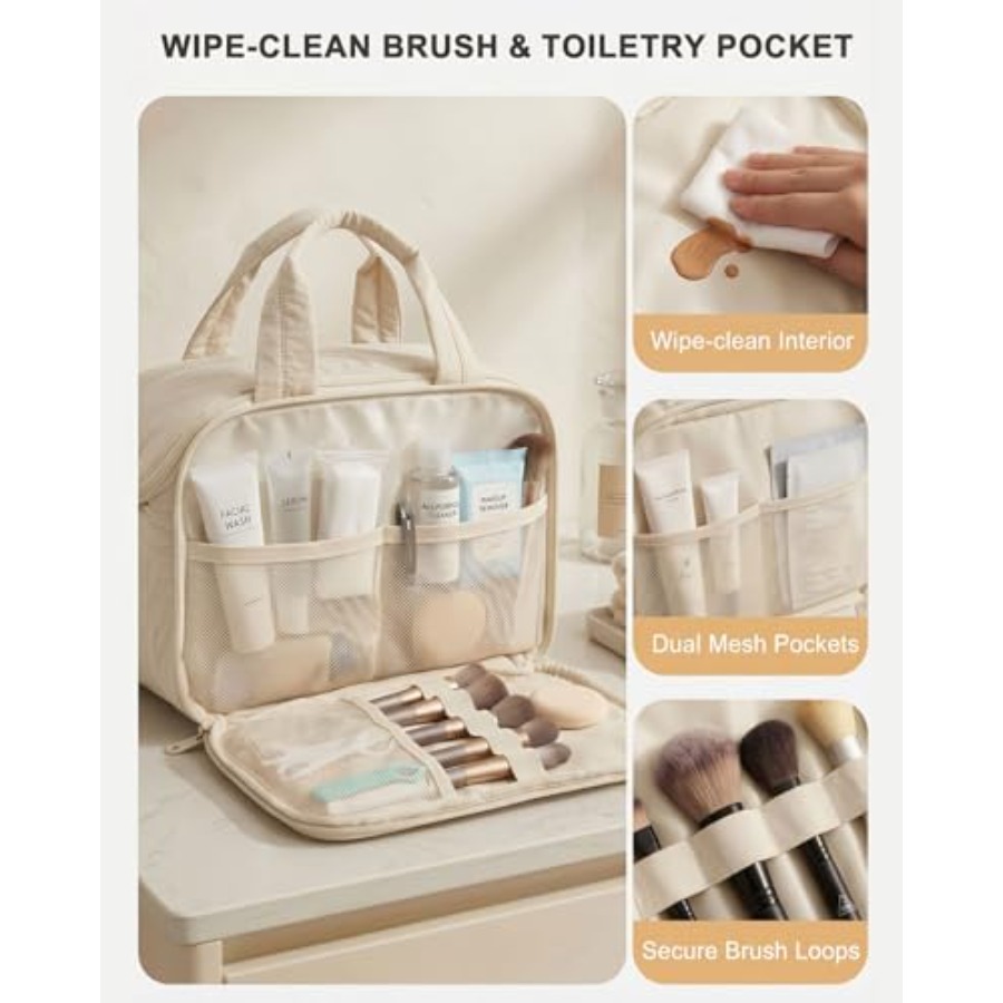 Large Quilted Toiletry Bag for - Women Bags For Women บทวิจารณ์และราคา