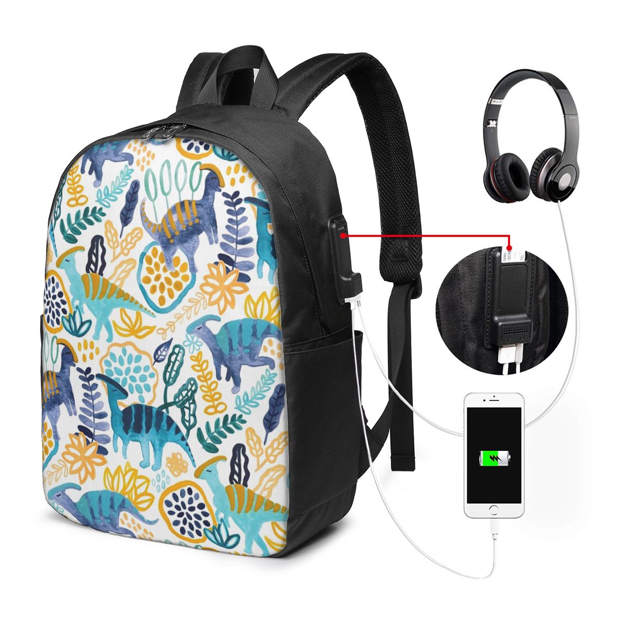 Gouache Parasaurolophuses Back - Women Bags For Women บทวิจารณ์และราคา