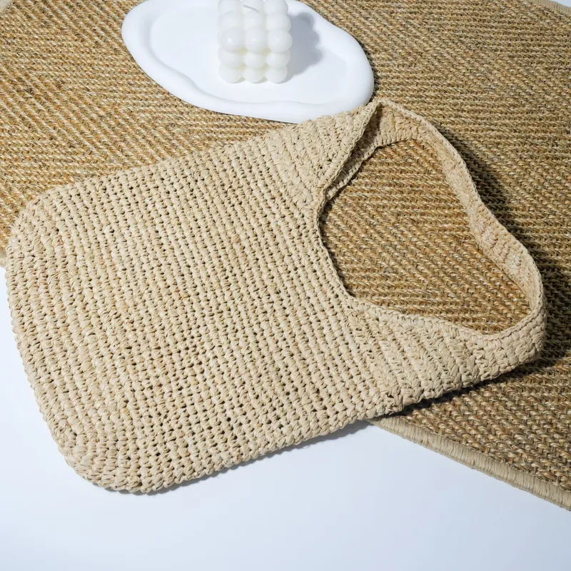 Raffia Hand-Woven Straw Should - Women'S Raffia Bags บทวิจารณ์และราคา