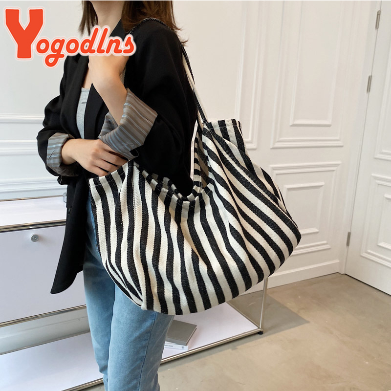 Large Capacity Canvas Bag for  - Shopper Tote Canvas บทวิจารณ์และราคา